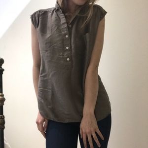 J. Crew Crinkle Silky Blouse
